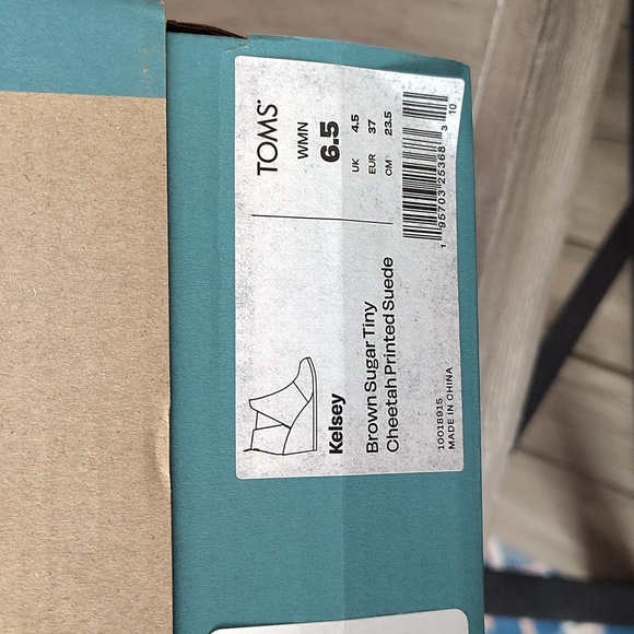 NEW TOMS Kelsey Boots In Cheetah Printed Suede Size Women's 6.5 - Picture 10 of 10